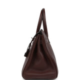 Pre-owned Hermes Birkin 30 Birkin 30 Havane Clemence Verso Palladium Hardware