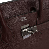 Pre-owned Hermes Birkin 30 Birkin 30 Havane Clemence Verso Palladium Hardware