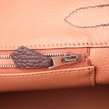 Pre-owned Hermes Birkin 30 Birkin 30 Havane Clemence Verso Palladium Hardware