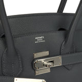 Hermes Shoulder Birkin Light 29 Ardoise Evercolor Palladium Hardware