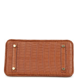 Hermes Birkin 25 Gold Matte Alligator Gold Hardware