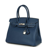 Hermes Birkin 30 Deep Bleu Epsom Palladium Hardware - Thumbnail View 5