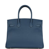 Hermes Birkin 30 Deep Bleu Epsom Palladium Hardware - Thumbnail View 4