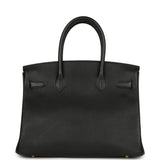 Hermes Birkin 30 Black Epsom Gold Hardware