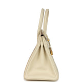 Pre-owned Hermes Birkin 30 Craie Epsom Gold Hardware
