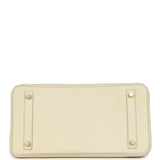 Pre-owned Hermes Birkin 30 Craie Epsom Gold Hardware