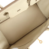 Pre-owned Hermes Birkin 30 Craie Epsom Gold Hardware