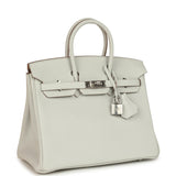 Pre-owned Hermes Birkin 25 Gris Pale Togo Palladium Hardware - Thumbnail View 2