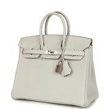 Pre-owned Hermes Birkin 25 Gris Pale Togo Palladium Hardware - Thumbnail View 5