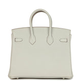 Pre-owned Hermes Birkin 25 Gris Pale Togo Palladium Hardware - Thumbnail View 4