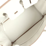 Pre-owned Hermes Birkin 25 Gris Pale Togo Palladium Hardware - Thumbnail View 8