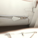 Pre-owned Hermes Birkin 25 Gris Pale Togo Palladium Hardware - Thumbnail View 9