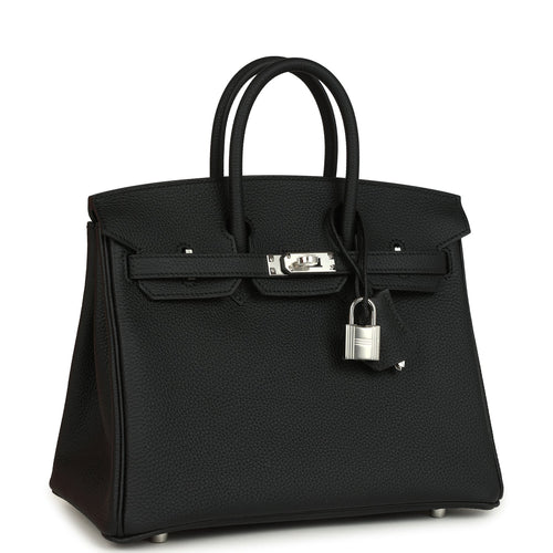 Hermes Birkin 25 Black Togo Palladium Hardware