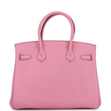 Pre-owned Hermes Birkin 30 Bubblegum Togo Palladium Hardware