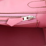 Pre-owned Hermes Birkin 30 Bubblegum Togo Palladium Hardware