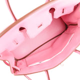 Pre-owned Hermes Birkin 30 Bubblegum Togo Palladium Hardware