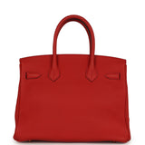 Hermes Birkin 30 Geranium Togo Gold Hardware