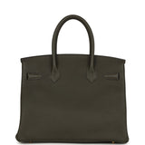 Pre-owned Hermes Birkin 30 Vert de Gris Togo Gold Hardware