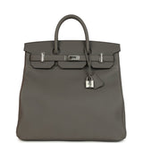 Hermes HAC Birkin 40 Etain Togo Palladium Hardware