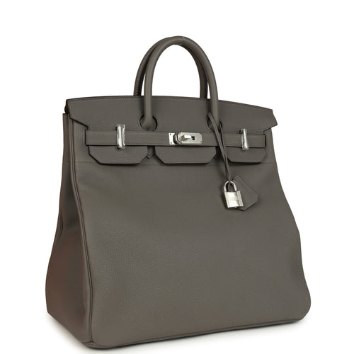 Hermes HAC Birkin 40 Etain Togo Palladium Hardware