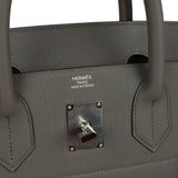 Hermes HAC Birkin 40 Etain Togo Palladium Hardware