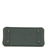 Hermes Shoulder Birkin Light 29 Vert Mangrove Evercolor Permabrass Hardware