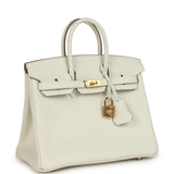 Hermes Birkin 25 Mushroom Togo Gold Hardware
