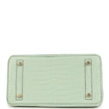 Hermes Birkin 25 Vert D'Eau Matte Porosus Crocodile Gold Hardware