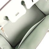 Hermes Birkin 25 Vert D'Eau Matte Porosus Crocodile Gold Hardware