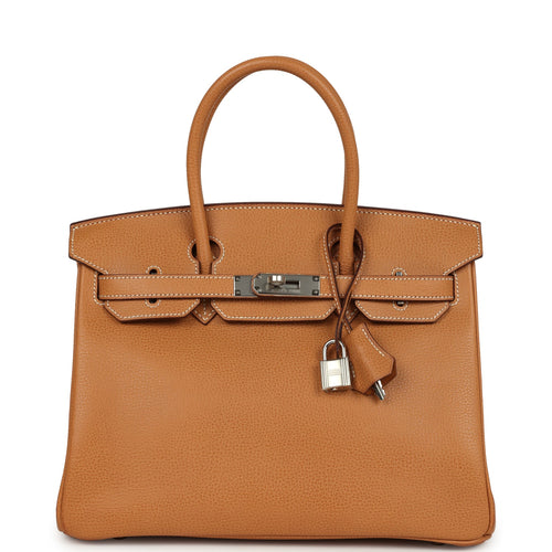 Hermes Birkin 30 Natural Vache Liegee Palladium Hardware