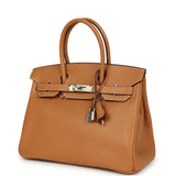Hermes Birkin 30 Natural Vache Liegee Palladium Hardware - Thumbnail View 5