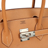 Hermes Birkin 30 Natural Vache Liegee Palladium Hardware - Thumbnail View 7