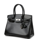 Hermes Birkin 30 Black Box Palladium Hardware