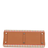 Hermes Shoulder Birkin Light 39 Multicolor Toile and Gold Swift Palladium Hardware