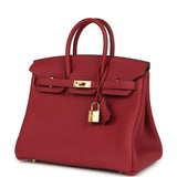Hermes Birkin 25 Rouge Grenat Togo Gold Hardware