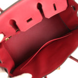 Hermes Birkin 25 Rouge Grenat Togo Gold Hardware