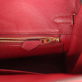 Hermes Birkin 25 Rouge Grenat Togo Gold Hardware