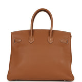 Pre-owned Hermes Birkin 35 Gold Togo Palladium Hardware - Thumbnail View 4