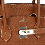 Pre-owned Hermes Birkin 35 Gold Togo Palladium Hardware - Thumbnail View 7