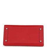 Hermes "Sunset" Birkin Sellier 35 Abricot, Bleu Agate, Magnolia and Rouge Casaque Epsom Palladium Hardware