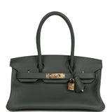 Hermes Shoulder Birkin Light 29 Vert Mangrove Evercolor Permabrass Hardware - Thumbnail View 1