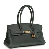 Hermes Shoulder Birkin Light 29 Vert Mangrove Evercolor Permabrass Hardware - Thumbnail View 2