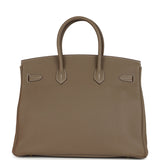Pre-owned Hermes Birkin 35 Etoupe Togo Gold Hardware - Thumbnail View 4