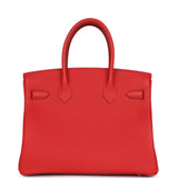 Hermes Birkin 30 Rouge Radieux Togo Palladium Hardware