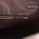 Pre-owned Hermes Birkin 35 Prune Clemence Palladium Hardware