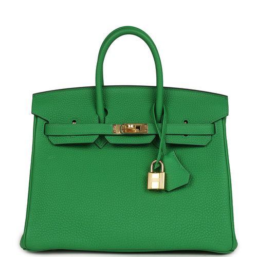 Hermes Birkin 25 Bambou Togo Gold Hardware