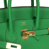 Hermes Birkin 25 Bambou Togo Gold Hardware - Thumbnail View 7
