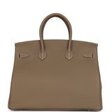 Hermes Birkin 35 Etoupe Togo Brushed Palladium Hardware