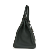 Hermes Birkin 35 Vert Fonce Togo Palladium Hardware