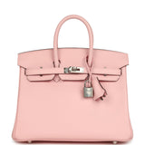 Hermes Birkin 25 Rose Sakura Swift Palladium Hardware - Thumbnail View 1